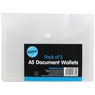 A5 Document Wallets - Pack Of 5 image number 1