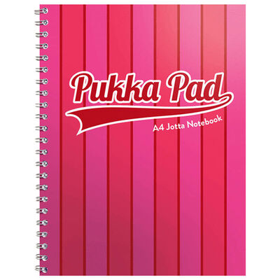 A4 Pukka Pad Pink Stripe Jotta Notebook image number 1
