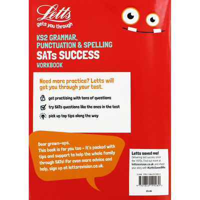 Letts KS2 Grammar Punctuation and Spelling SATs Success Workbook - Ages 7-11 image number 3