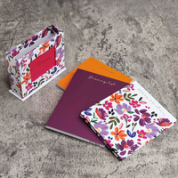 Flowers Notepad Memo Box Set