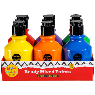 Ready Mixed Paints: Pack of 6 image number 1