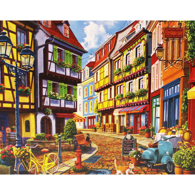 Cobblestone Alley 500 Piece Jigsaw Puzzle image number 2