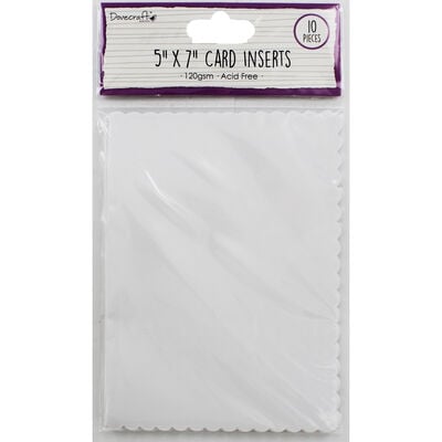 Dovecraft Essentials 5x7 Card Inserts - 10 Pack image number 1