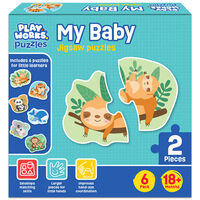 PlayWorks My Baby 6 in 1 Animal Jigsaw Puzzles