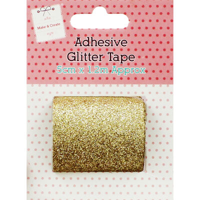 Gold Glitter Adhesive Tape image number 1