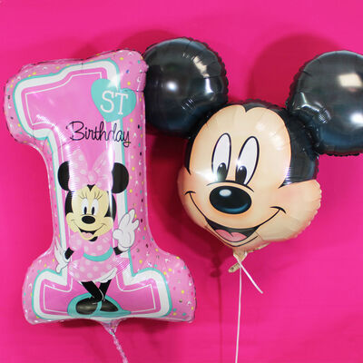 28 Inch Minnie Mouse 1st Birthday Helium Balloon image number 3