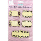 Wooden Labels Embellishments - 5 Pack image number 1