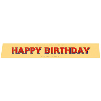 Toblerone Milk Chocolate 100g – Happy Birthday image number 1