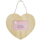 Hanging Wooden Heart Photo Frame image number 1