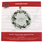 Christmas Felt Embroidered Wreath image number 1