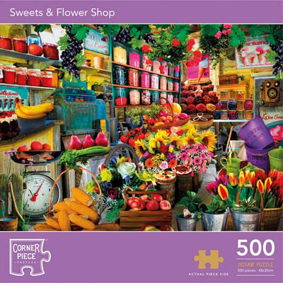 Sweets & Flower Shop 500 Piece Jigsaw Puzzle image number 1