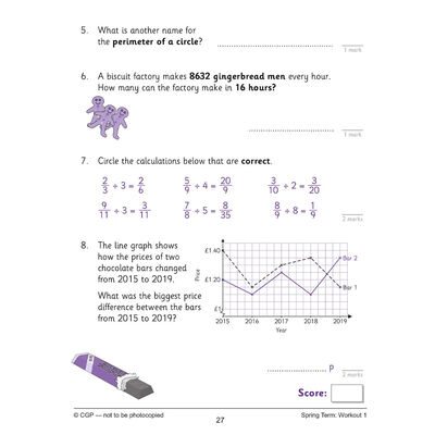 KS2 Maths 10-Minute Weekly Workouts: Year 6 image number 3
