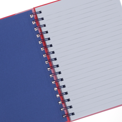 A5 Wiro Pink Abstract Notebook image number 2