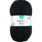Sparkle Black Knitting Yarn - 50g image number 1