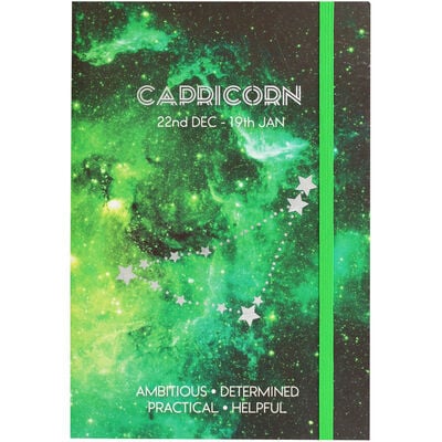 Zodiac Collection Capricorn Lined Notebook image number 1