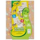 Crayola 3D Wooden Animal Kit image number 1