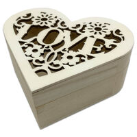 Love Heart Wooden Box