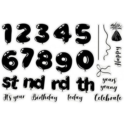 Crafter's Companion Gemini Stamp and Die - Balloon Numbers image number 2