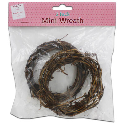Rattan Mini Wreath: Pack of 2 image number 1