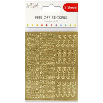Gold Number Stickers From 1.00 GBP