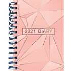 B5 Rose Gold 2021 Day a Page Diary image number 1