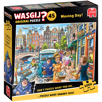 Wasgij Original 45 - Moving Day! 1000 Piece Jigsaw Puzzle image number 1