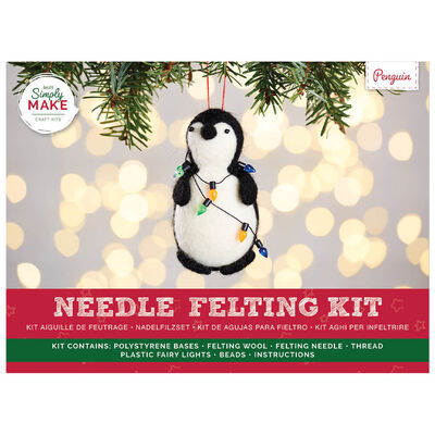 Festive Needle Felting Kit: Penguin image number 1