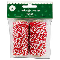 White and Red Twine Set - 2 Pack