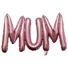 Air-Filled Pink Mum Foil Balloon image number 1