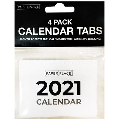 Calendar Tabs 2021: Pack of 4 image number 1
