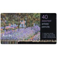 40 Assorted Artist Pencils: Monet, The Artist’s Garden at Giverny
