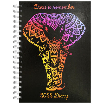 B5 Elephant 2022 Day a Page Diary image number 1
