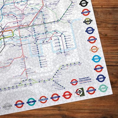 London Tube Map 1000 Piece Jigsaw Puzzle image number 3