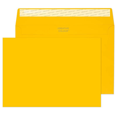 Yellow C5 Wallet Self Seal Envelopes: Pack of 25 image number 1