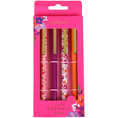 Flowers Ballpoint Pens: Pack of 4 image number 1