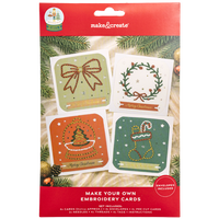 Make Your Own Embroidery Cards: Pack of 4