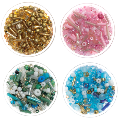 Make & Create Embroidery Beads: Pack of 4 image number 1