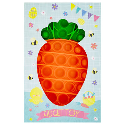 Easter Carrot Push Popper Fidget Toy image number 1