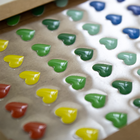 Colourful Heart Stickers: Pack of 88 image number 2