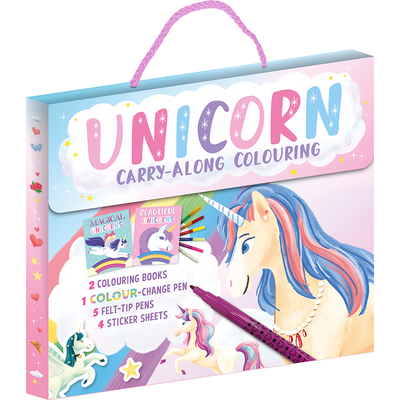Unicorn Carry Along Colouring image number 1