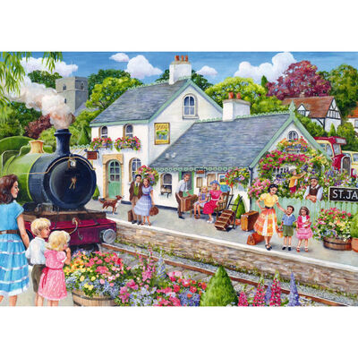 The Old Steam Train 1000 Piece Jigsaw Puzzle image number 2