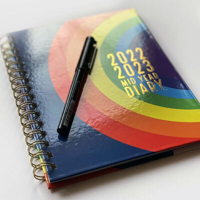 A5 Rainbow 2022-2023 Day to View Academic Diary image number 4