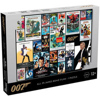 James Bond Movie Poster 1000 Piece Jigsaw Puzzle