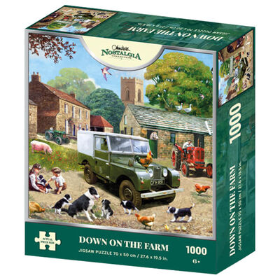Down On The Farm 1000 Piece Jigsaw Puzzle image number 1