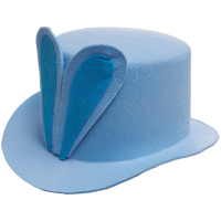 Easter Top Hat with Ears: Blue