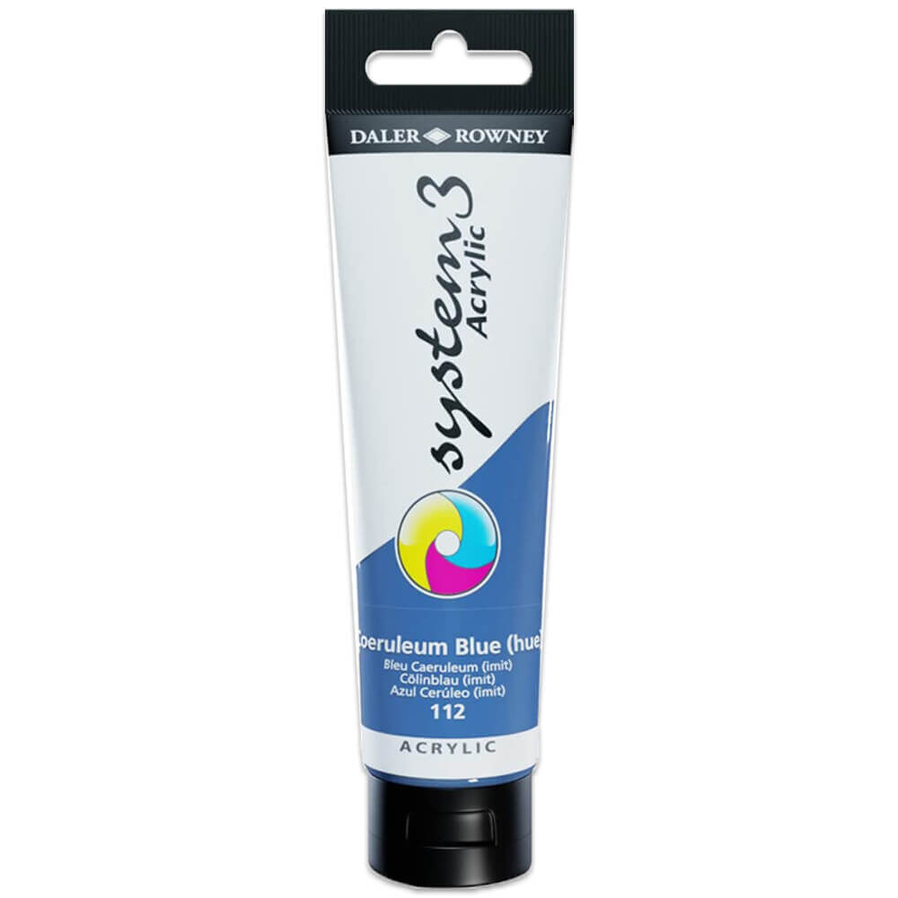 Buy Daler-Rowney Acrylic Paint System 3 500 Ml In Plastic Bottle 500 Ml Fluorescent Blue 100 St