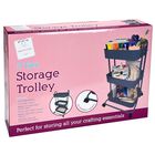 Grey 3 Tier Storage Trolley image number 1