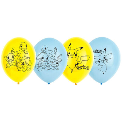 Pok&eacute;mon Balloons: Pack of 6 image number 1