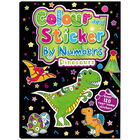 Colour and Sticker by Numbers: Dinosaurs image number 1