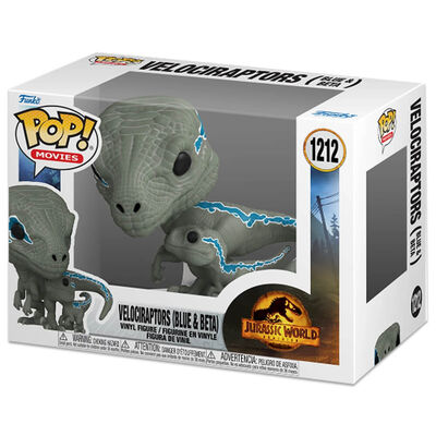 Funko POP Movies: Jurassic World Dominion Velociraptors Blue & Beta image number 1